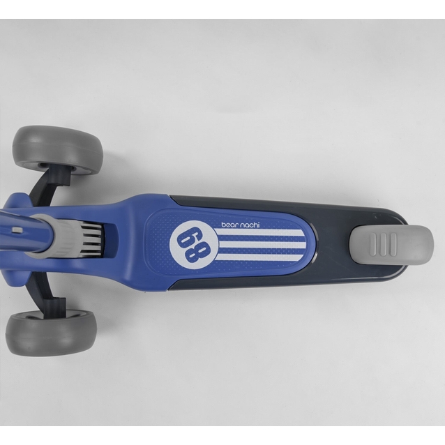 Самокат дитячий 3-х колісний, Best Scooter RS-8999 синій, колеса PU Ø120mm/80mm зі світлом, складне AL кермо фото westvelo.com