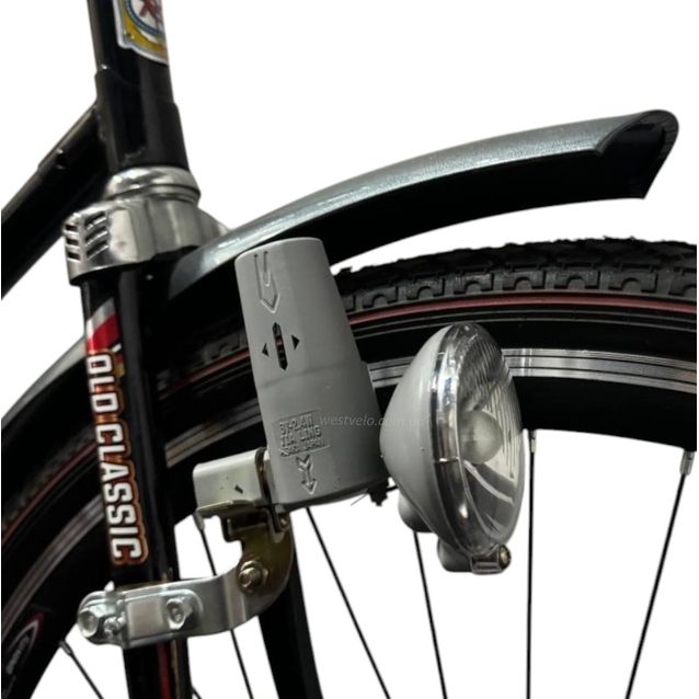 Фара 6V(вольт)2.4 W, JIA LING, динамо і кріплення фото westvelo.com