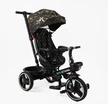 Дитячий велосипед 3-кол з батьківською ручкою, з даш, PU BestTrike «OSCAR» 6390/16-098 чорно-золотий, поворотне сидіння, складне кермо, кошик, телескопічна ручка фото westvelo.com