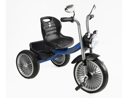 Дитячий велосипед 3-х колісний EVA (піна) Best Trike колеса 10-8, BS-68096 синій, сталева рама, УКР. ОЗВУЧУВАННЯ, кошик