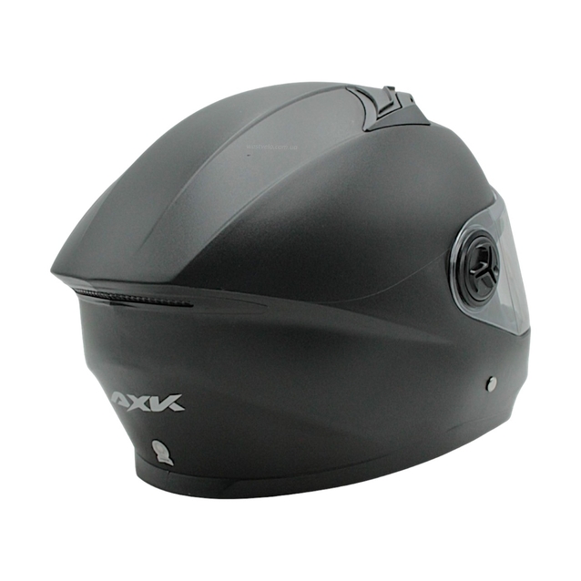 Мото шолом, закритий (XL) AXK (GM-10127) чорний матовий, вмонтовані окуляри фото westvelo.com
