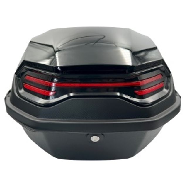 Кофр (багажник) для мотоцикла задній "A23" (41×41×29) чорний фото westvelo.com