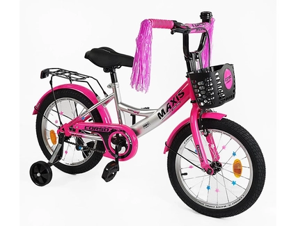 Дитячий велосипед 18 ST Corso «MAXIS» CL-18498 сіро-рожевий