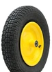 Колесо тачки "8" 3.50-8 (10PR) Ø12 без вісі. УСИЛЕНА РЕЗИНА фото westvelo.com
