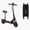 Електросамокат Best Scooter MS-93627 двигун 800W, акумулятор літієвий 48V 17.5Ah з сидінням, складний, колеса 10, чорно-помаранчевий фото westvelo.com