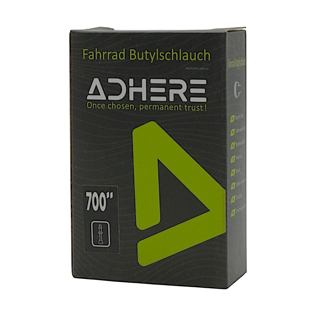 Камера турист 28 presta FV 48mm ADHERE (19-23) (700х19/23с) фото westvelo.com