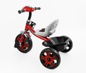 Дитячий велосипед 3-х колісний EVA (піна) Best Trike колеса 12-10, BS-21505 червоний, сталева рама, фара з музикою та світлом, кошик фото westvelo.com