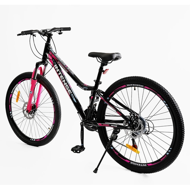 Велосипед 26 ST Corso «INTENSE» NT-26712 сталь 13", (к-т Saiguan) чорно-рожевий фото westvelo.com
