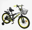Дитячий велосипед 18 ST Corso «FALCON» FL-18107 дискові гальма, чорно-жовтий фото westvelo.com