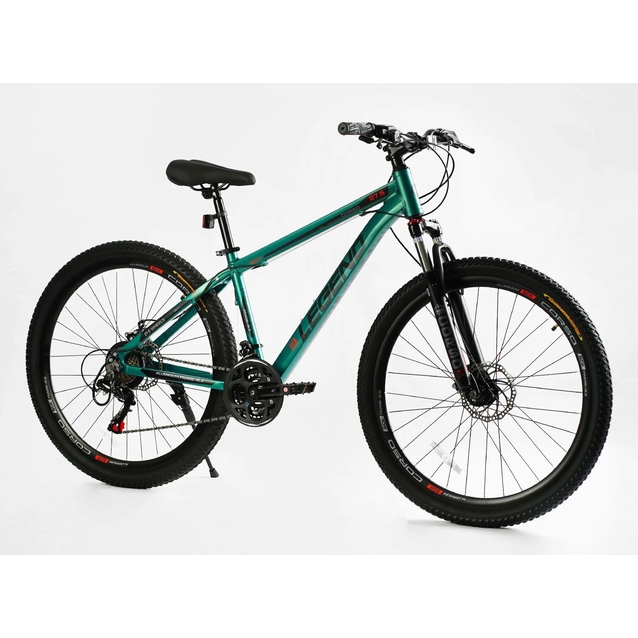 Велосипед 27.5 AL Corso «LEGEND» LG-27812 алюміній 15,5", (к-т SHIMANO) зелений
