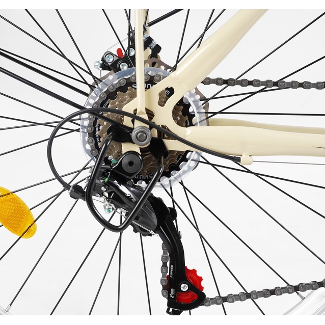 Міський велосипед 26 ST Corso «VIOLA» VL-26704 сталь 17", (к-т SHIMANO) бежевий фото westvelo.com