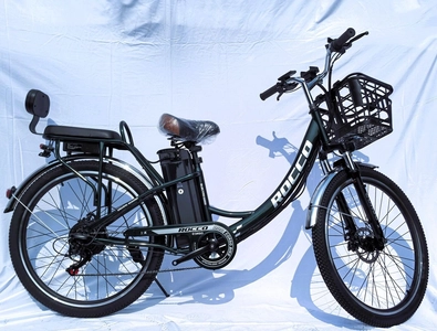 Електровелосипед 27.5 ST Corso «ROCCO» RC-27699 сталь, двигун 500W, акумулятор 48V20AH літієвий, темно-зелений