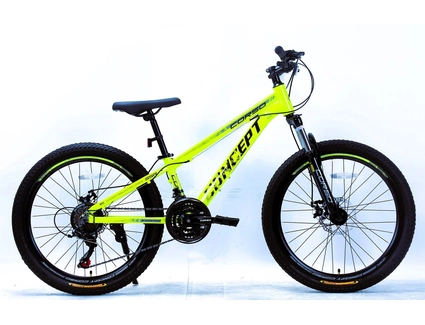 Велосипед 24 AL Corso «CONCEPT» CP-24074 алюміній 11", (к-т SHIMANO) жовтий