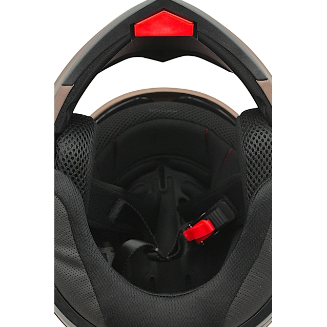 Мото шолом, трансформер (L) (59-60) VLAND 158 бронзовий матовий  з відкидними окулярами фото westvelo.com