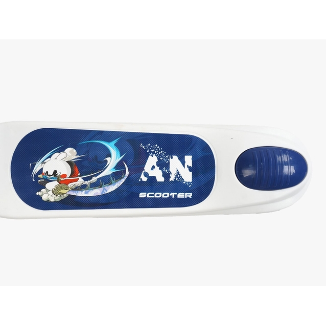 Самокат 5в1 Skyper FJ-59060, колеса PU125х40мм зі світлом, укр озвучування та підсвічування платформи, біло-синій фото westvelo.com