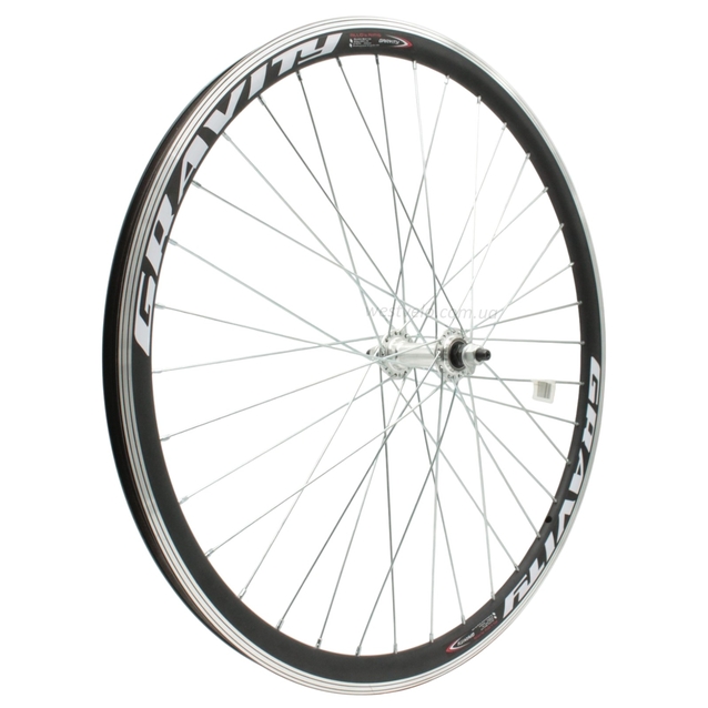 Колесо 26 перед, обід 2-ний чорний, втулка AL на промах (Gravity) фото westvelo.com