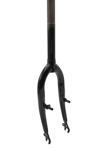 Вилка 16 сталева чорна з кріпленням під V-brake, шток L-200mm р.з L-100mm