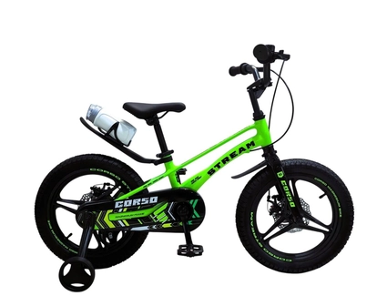 Дитячий велосипед 16 MG Corso «STREAM» SM-16074, магнієва рама, салатовий