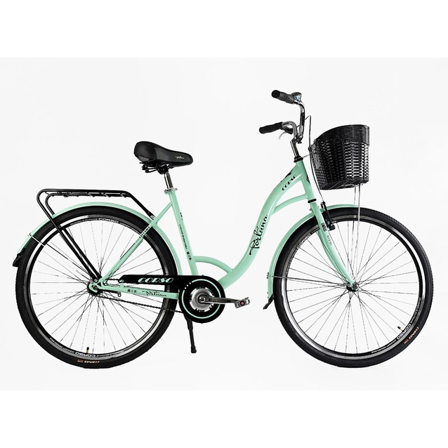 Міський велосипед 28 ST Corso «FORTUNA» FR-28403 сталь 20", м'ятно-бірюзовий (+к/к/б) фото westvelo.com