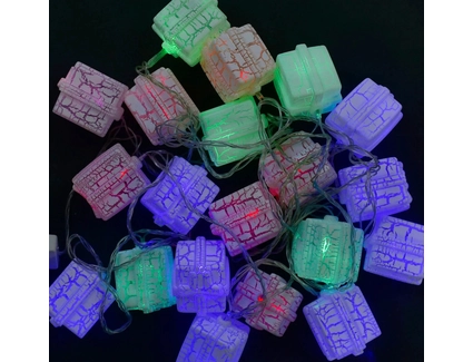 Гірлянда світлодіодна 5 м, 20 лампочок, «Подарунок» мультиколор, від мережі 220V (С 31304)