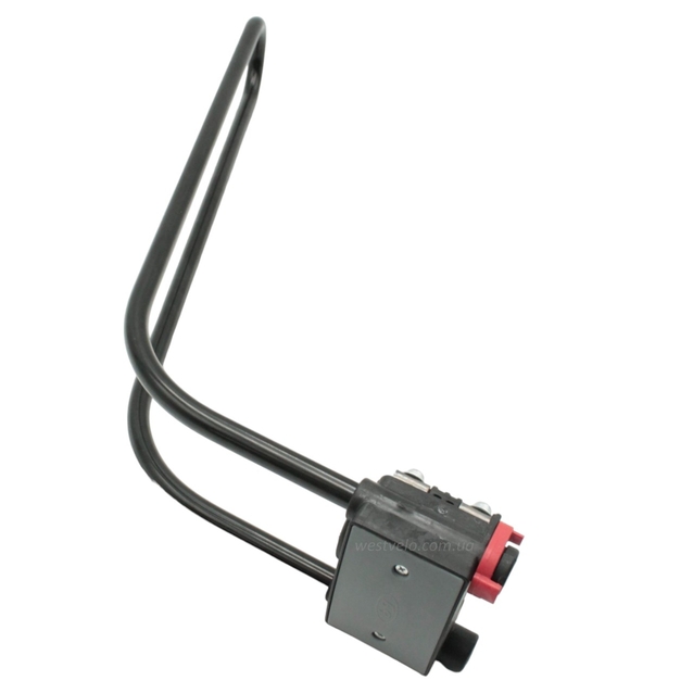 Крісло дитяче, пластик, на зад. багажник, "BQ-8A" з м'ягкою підкладкою, чорне фото westvelo.com