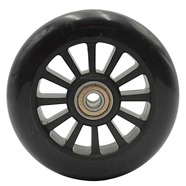 Колесо самоката дитячого пластик Ø100мм, чорний фото westvelo.com