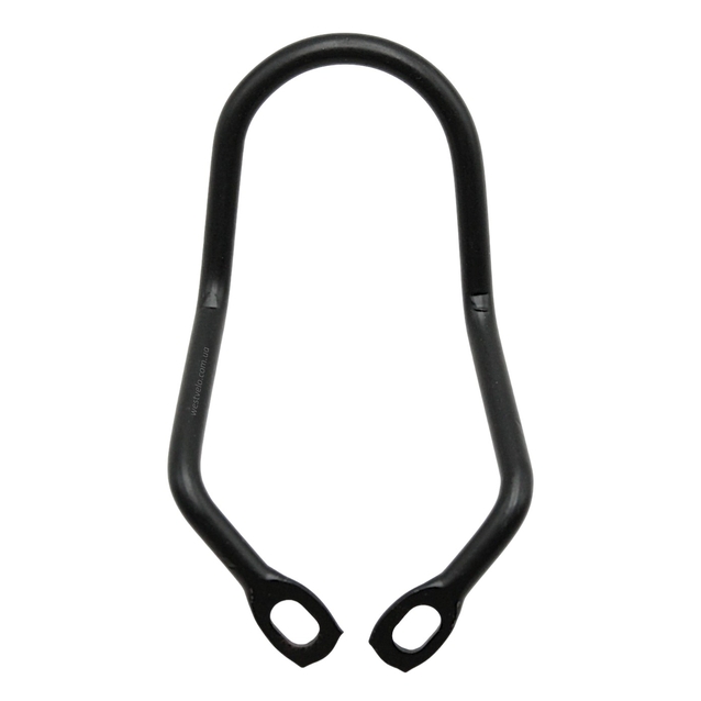 Захист перекидки задньої сталевий чорний HP-03 під два гвинти фото westvelo.com