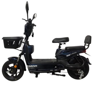 Електроскутер Corso «T-ROK32» TR-027619, двигун 500W, акумулятор 48V 20Ah свинцево-кислотний, синій, колеса 14"