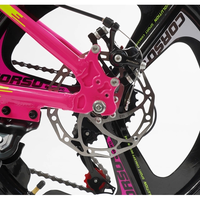 Велосипед 20 AL Corso «EVOLUTION» EV-20103 алюміній 11", (к-т SHIMANO) рожевий фото westvelo.com