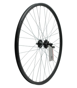 Колесо 28-29 перед, обід 2-ний чорний дисковий, втулка SHIMANO DEORE FH-M525A, диск 6 болтів,ексцентрик