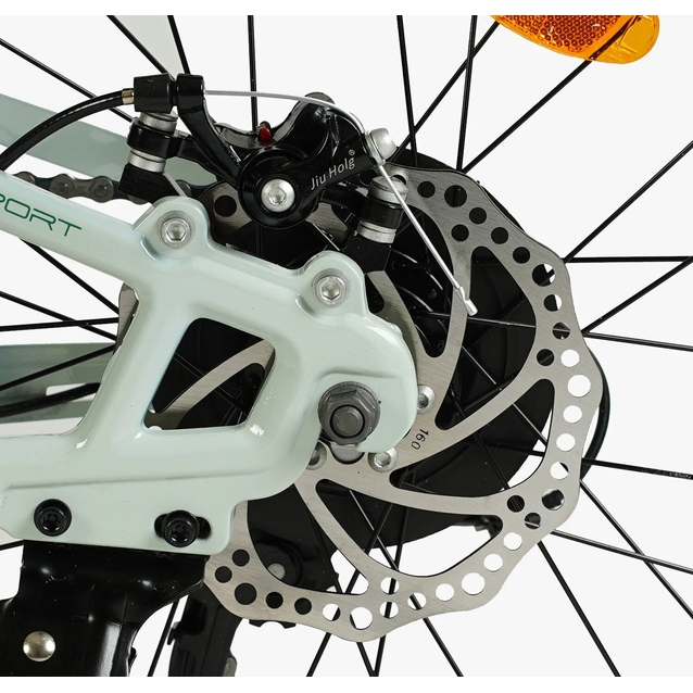 Велосипед 20 MG Corso «NEXT» NX-20426 магній 11.5", (к-т SHIMANO) м'ятно-білий фото westvelo.com