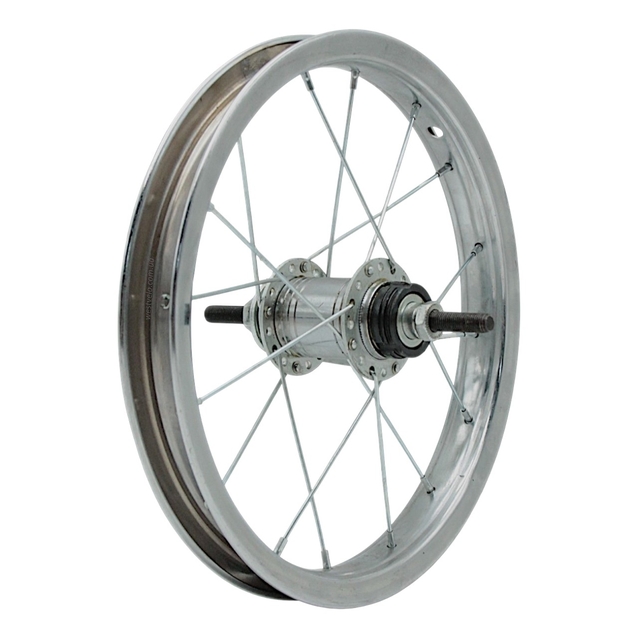 Колесо 14 зад обід нікель, вт. Falcon + к-т фото westvelo.com