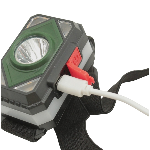 Ліхтар налобний на usb зарядку, BL-005 (32A) фото westvelo.com
