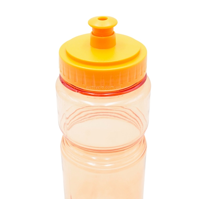 Фляга 650 ml харч.пластик, помаранчева фото westvelo.com