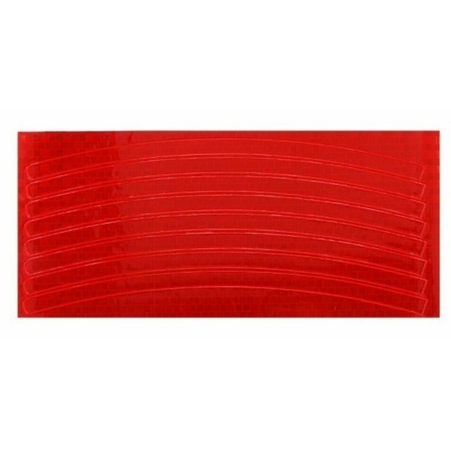 Світловідбиваючі наклейки на обід колеса червоні фото westvelo.com