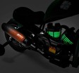 Електромотоцикл Corso H-93171 двигун 160W, акумулятор 24V 5Ah свинцево-кислотний, зелений, Bluetooth, звук двигуна, колеса 12" фото westvelo.com