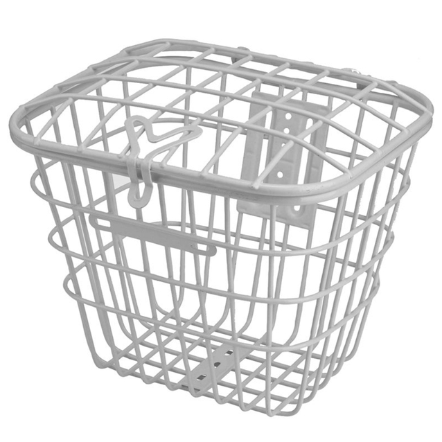 Кошик металевий з кришкою, "26" білий ST-26 фото westvelo.com