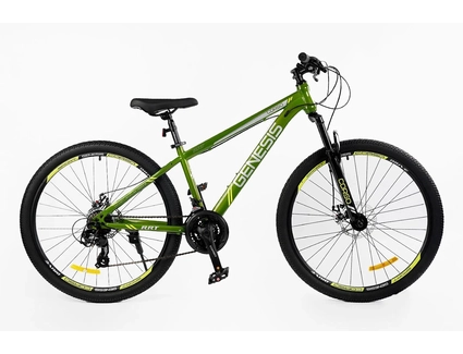 Велосипед 27.5 ST Corso «GENESIS» GS-27105 сталь 15", (к-т Saiguan) зелений