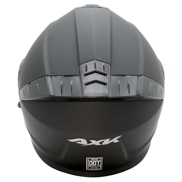 Мото шолом, трансформер (М) AXK (900-1) чорний матовий (Вмонтований Bluetooth Наушники та мікрофон), вмонтовані окуляри (прозорий візор) фото westvelo.com
