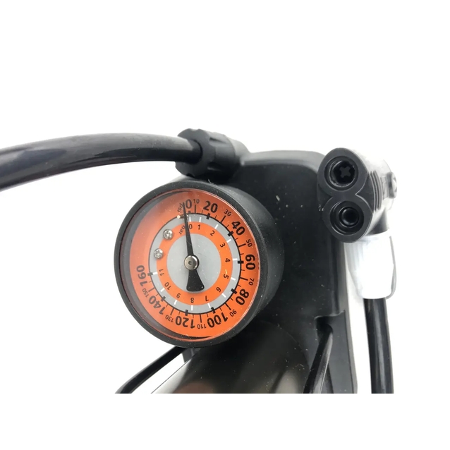Насос ножний з манометром HONOR, 2-ний наконечник (AV/FV) фото westvelo.com