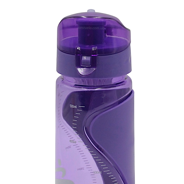 Фляга 500 ml пластмасова, SPORT, фіолетова фото westvelo.com