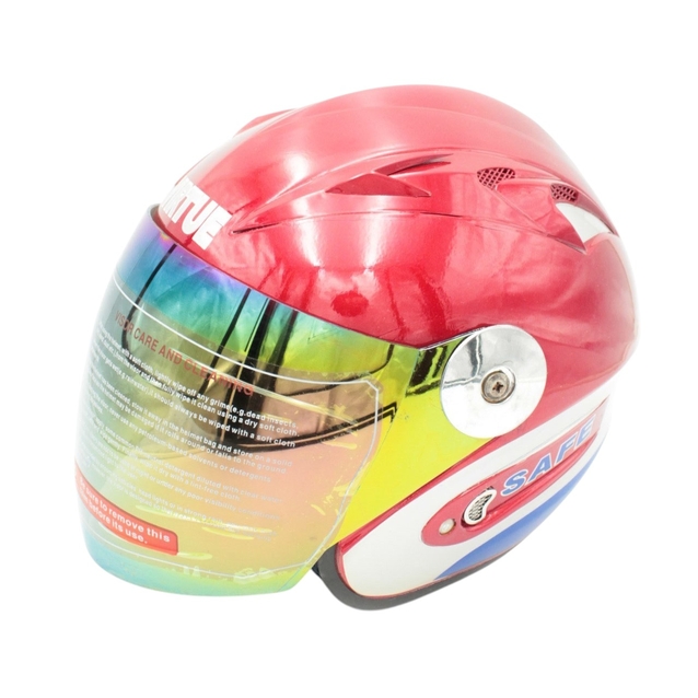 Мото шолом, відкритий №205 VIRTUE червоний, чоловічий фото westvelo.com