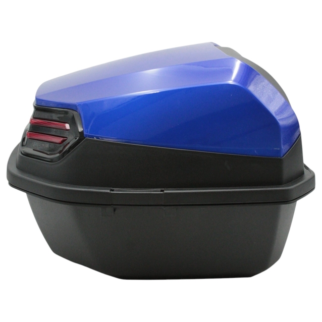 Кофр (багажник) для мотоцикла задній ROBIK 48 (390х390х290) 48L "JSBM" глянцевий, синій фото westvelo.com