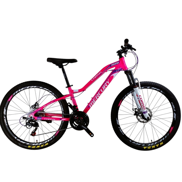 Велосипед 26 AL Corso «MERCURY» MR-26237 алюміній 13", (к-т SHIMANO) рожевий
