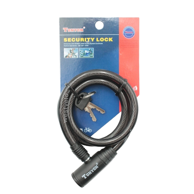 Замок на ключ TONYON 414 Ø10mm L-800mm фото westvelo.com