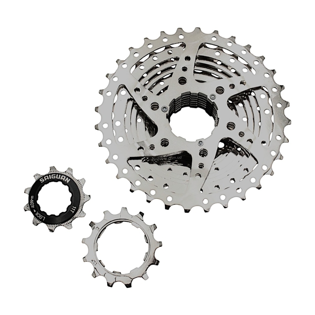 Касета. 10 швидкостей SAIGUAN нікель (11‑32T) фото westvelo.com