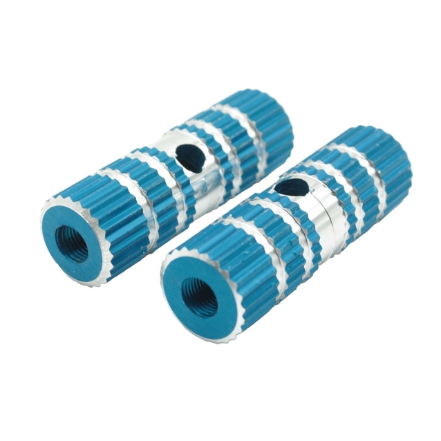 Пеги для BMX короткі L-70мм сині фото westvelo.com