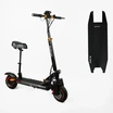 Електросамокат Best Scooter MS-40140 двигун 2х1200W, акумулятор літієвий 48V 17.5Ah з сидінням, складний, колеса 10, чорно-помаранчевий фото westvelo.com