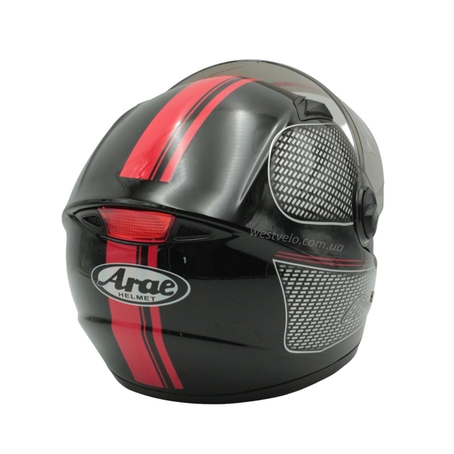 Мото шолом, закритий (S) ARAE "CNHF" Інтеграл 501, чорний глянцевий фото westvelo.com