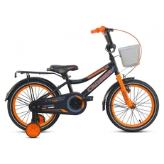 Дитячий велосипед 12 Crosser «ROCKY» 012 чорно-помаранчевий (+кошик сітка малий) []